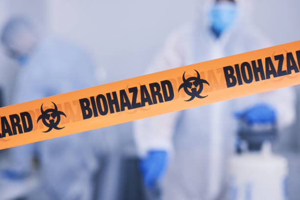 Professional Biohazard Cleanup technician working in Kendalia, TX